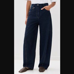 Tibi Indigo Barre Denim Knit Sid Jeans Size 30